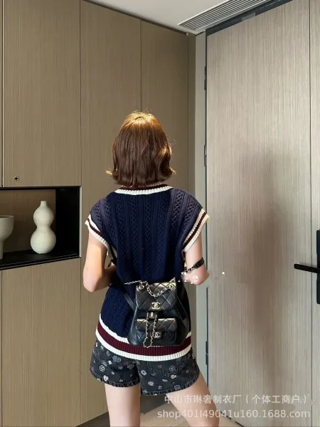 Chanel Print Denim Shorts Multicolor - 5
