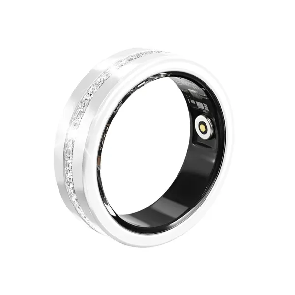 Design Smart Ring with Crystal Accents Rose Gold Smart Ring Jewelry - 27
