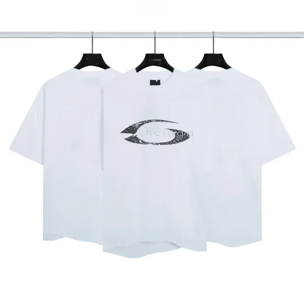 Design Distressed Logo Graphic T-Shirt White - 1