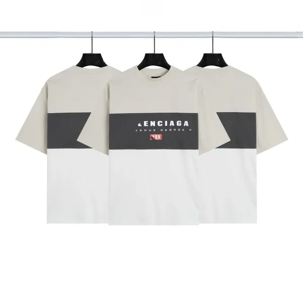 Balenciaga Lenciaga Venue George V Color-Block T-Shirt - 1