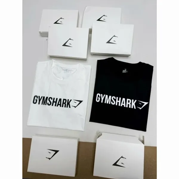 Gymshark Performance T-Shirt White / Black - 8