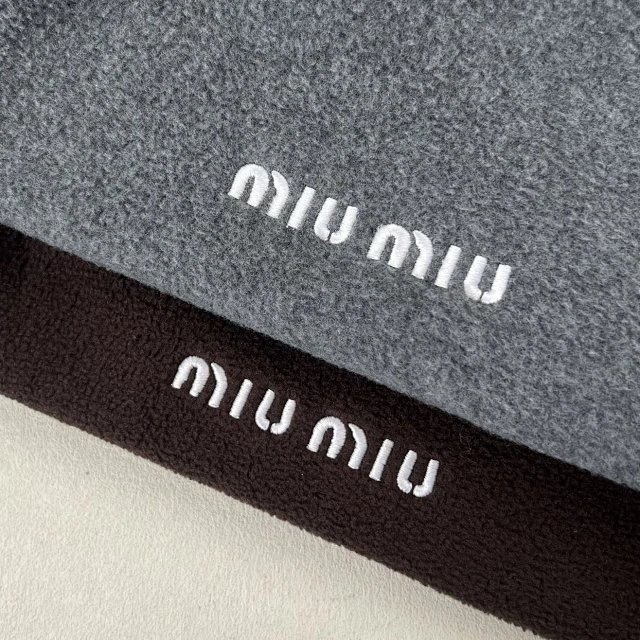 Miu Miu Oversized Fleece Jacket Gray Outerwear - 29