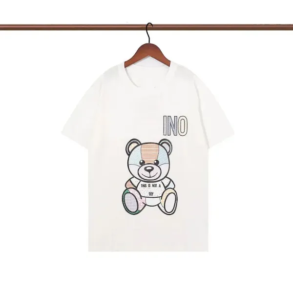 Design INO Bear Graphic Print Black T-Shirt T-Shirts - 13