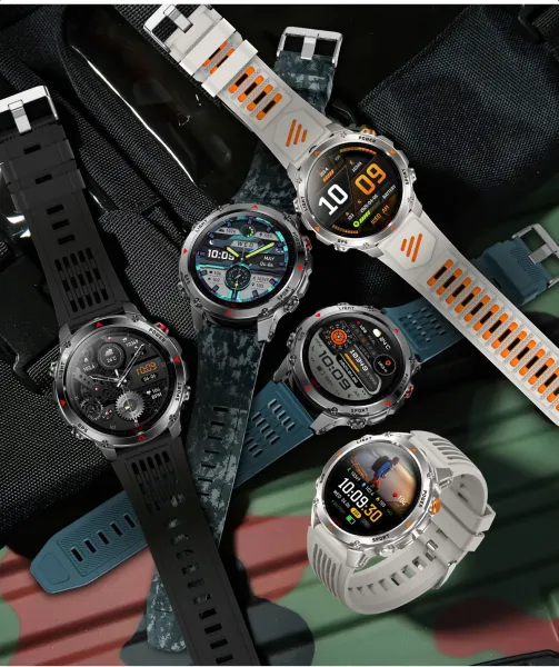 Design Smartwatch Pro Black Orange Sports Watch - 43