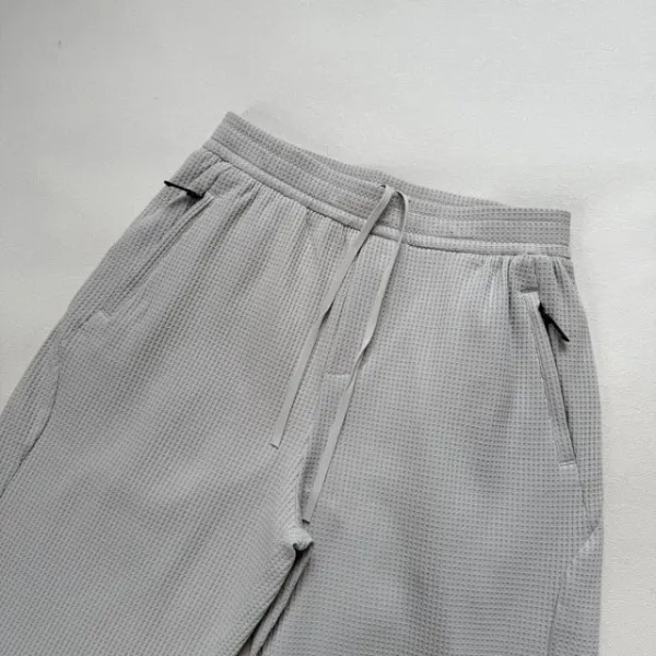 Design Yuxian 2023 Collection Waffle Knit Set Gray Pants and Sweater Sets - 21