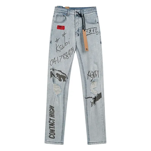 Gallery Dept Royalty Heroism And The Streets Black Distressed Jeans - 14