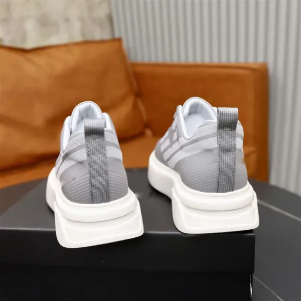 Design Chunky Platform Sneakers Gray White - 8