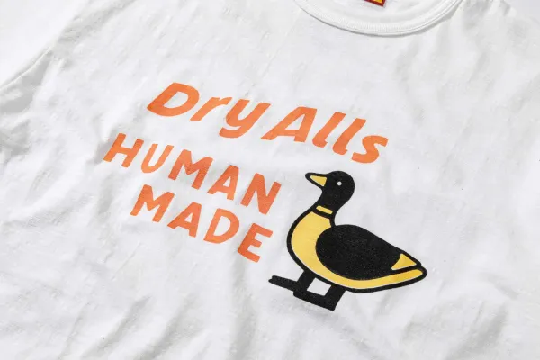 Human Made Dry Alls Duck Graphic T-Shirt White - 9