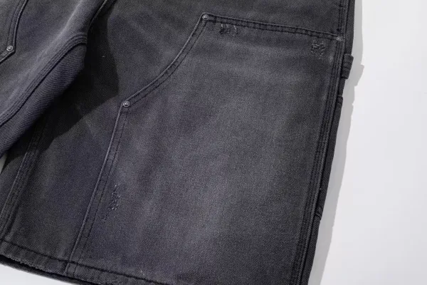 Carhartt Work In Progress Double Knee Shorts Black Denim - 27