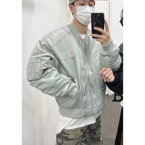 Carhartt Work In Progress Bomber Jacket Beige Outerwear - 4