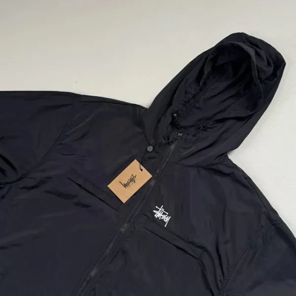 Stussy Leopard Print Hooded Windbreaker Jacket Outerwear - 21