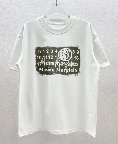 Comme des Garçons Number Print White T-Shirt - 5
