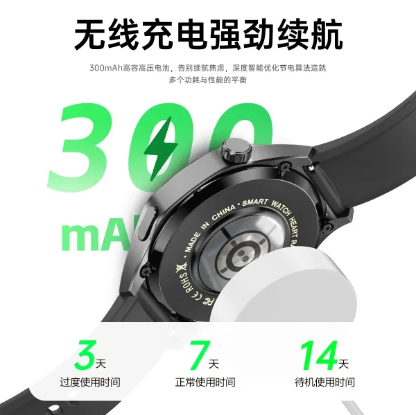 Design Outdoor Smart Watch Brown Leather Strap Smartwatch - 18