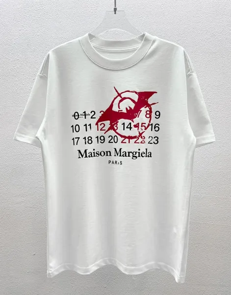 Comme des Garçons Number Print White T-Shirt - 7