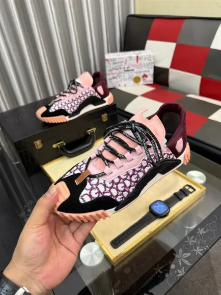 Dolce & Gabbana Sneakers Beige Pink Multicolor Sneakers - 2