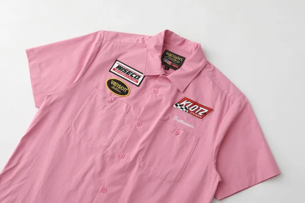 Vanson Leather x Supreme x Wiseco x Klotz Racing Pinstripe Work Shirt White - 17