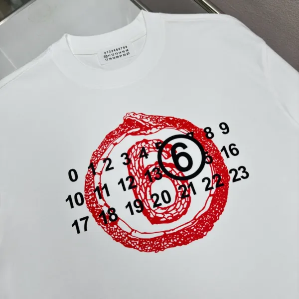 Comme des Garçons Number Print White T-Shirt - 29