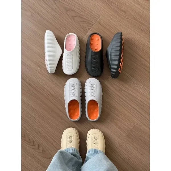 Design Mind 001 White Perforated Slip-On Sneakers - 21