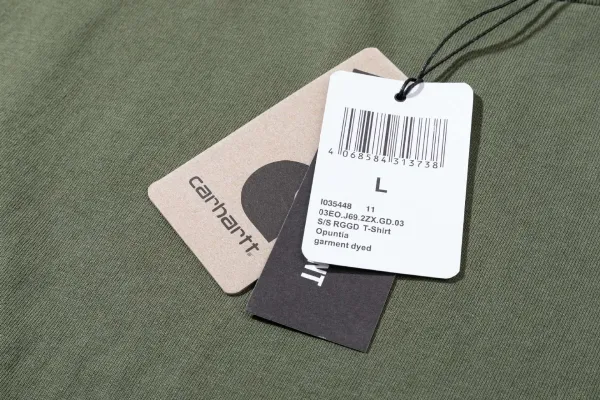 Carhartt Work In Progress Logo Print Oversized T-Shirt Army Green - 10