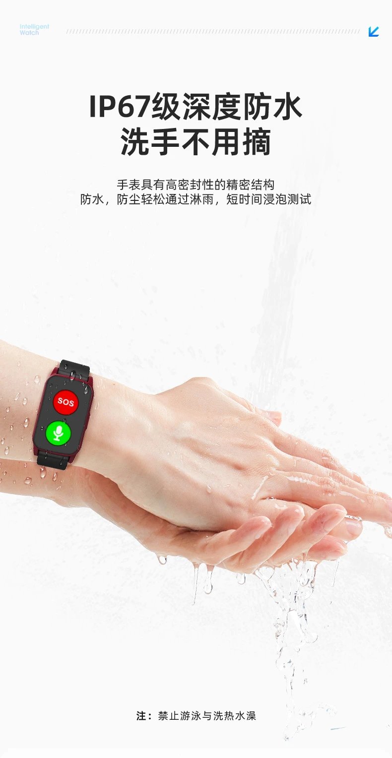 Design Emergency SOS Smartwatch Black Smartwatches - 9