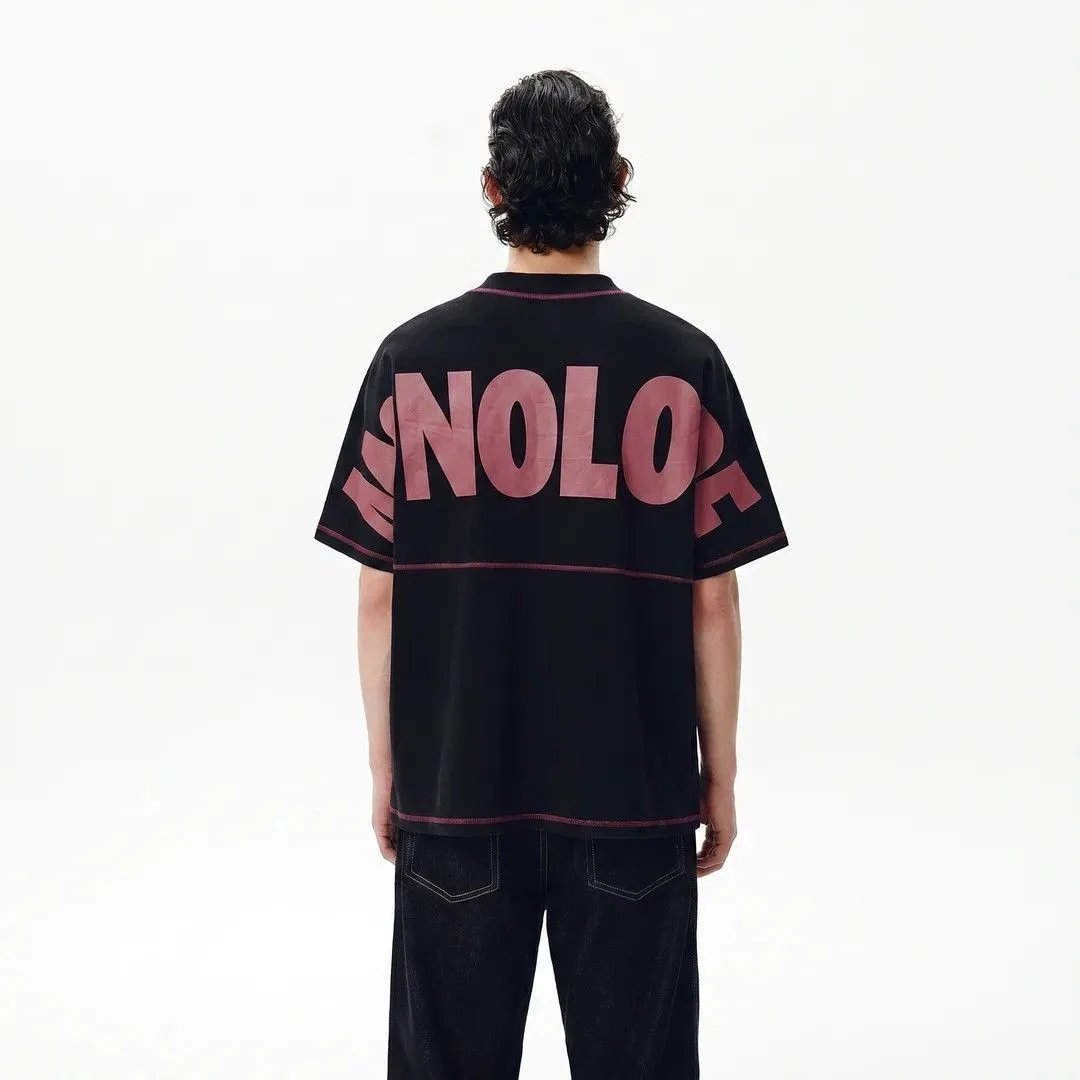 NOAH Logo Print Terry Cloth T-Shirt Beige - 4