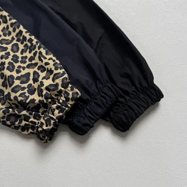 Stussy Leopard Print Hooded Windbreaker Jacket Outerwear - 29