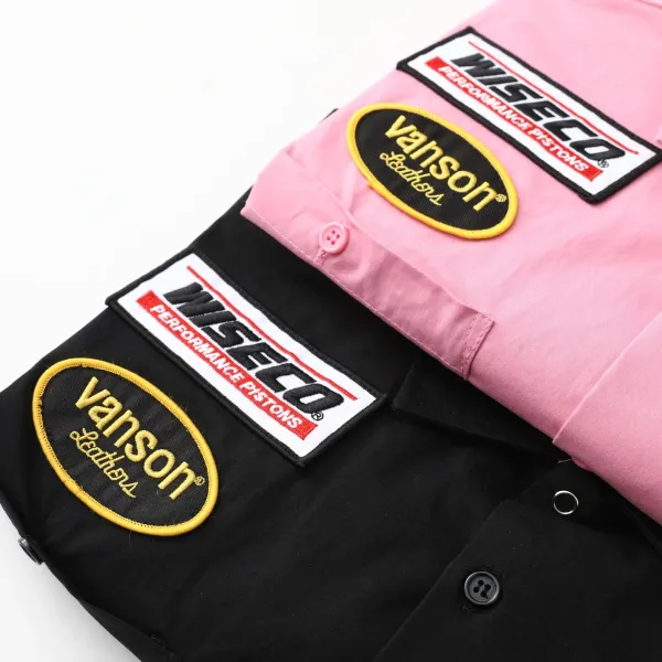 Vanson Leather x Supreme x Wiseco x Klotz Racing Pinstripe Work Shirt White - 26