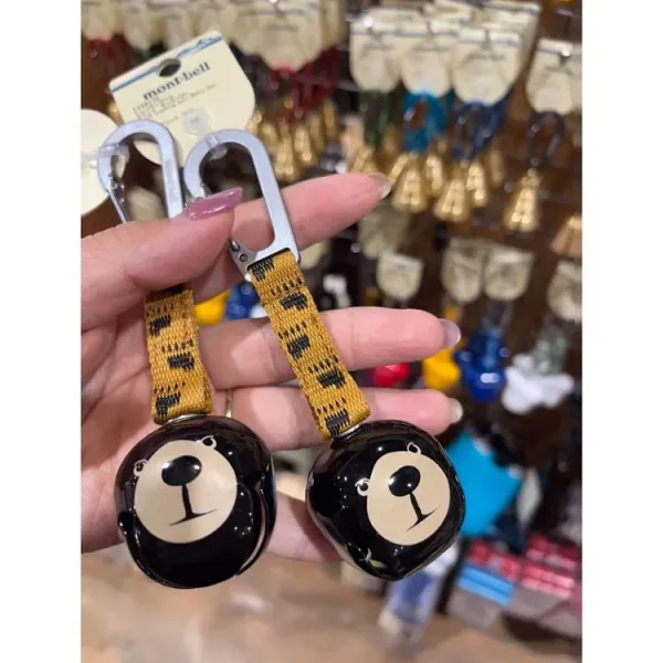 Design Mont-bell Bear Bell Keychain Black Accessories - 8