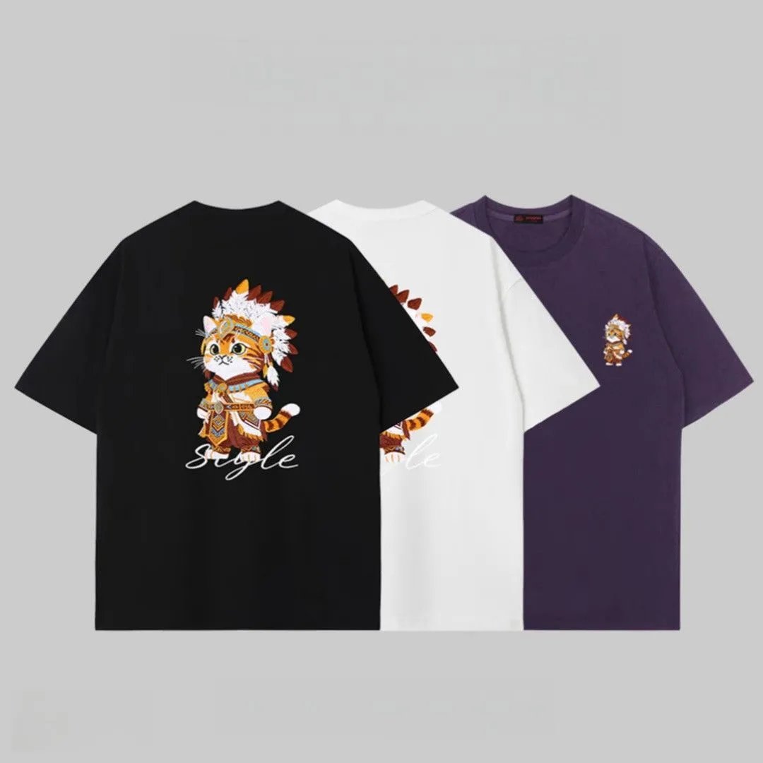Design Cat Chief T-Shirt White - 3