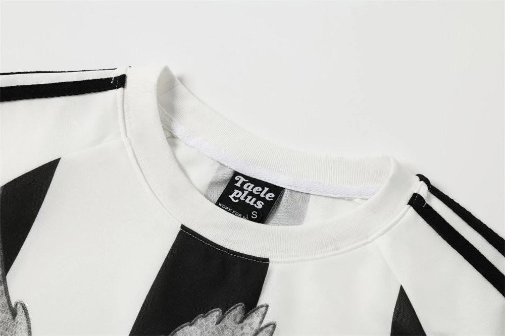 Design Taelplus Dove Stripe Jersey White / Black Jersey - 5