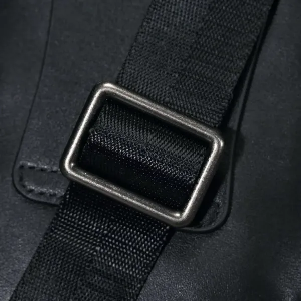 Design Minimalist Leather Crossbody Bag Black - 11