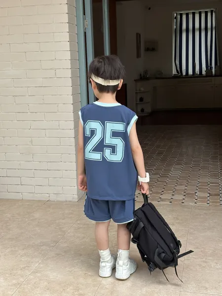 Design Star Nature 25 Basketball Jersey Set Navy Blue - 32