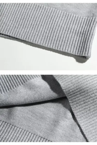 Design V-Neck Button-Up Cardigan Gray Sweater Outerwear.cardigan - 6