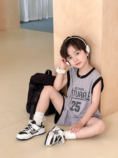 Design Star Nature 25 Basketball Jersey Set Navy Blue - 37