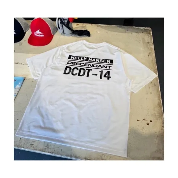 Design Helly Hansen x Descendant White T-Shirt T-Shirts - 5