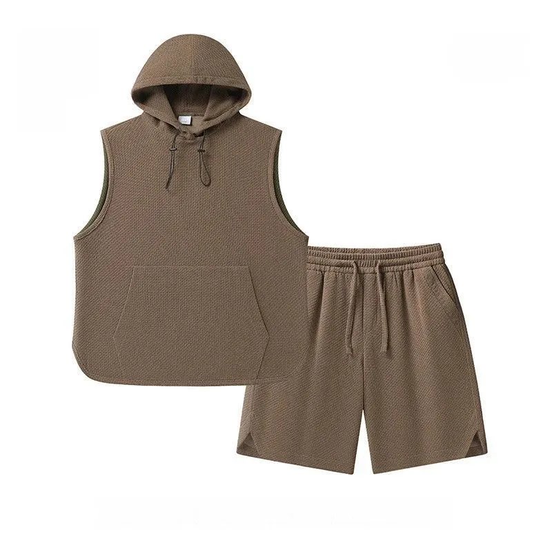 Design Hooded Vest Top Navy - 5