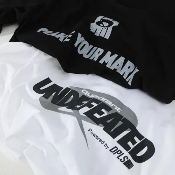 Design Undefeated Quadrant Graphic T-Shirt White T-Shirts - 22