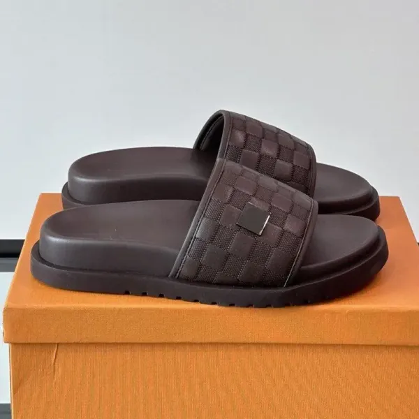 Bottega Veneta Intrecciato Slide Sandals Brown Slippers - 19