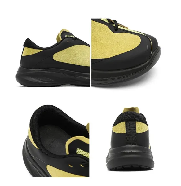 Design Chunky Mesh Sneakers in Off-White - 4