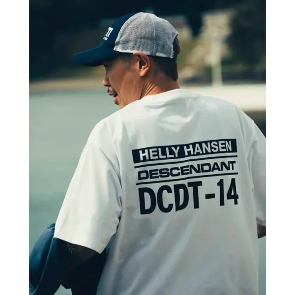 Design Helly Hansen x Descendant White T-Shirt T-Shirts - 7