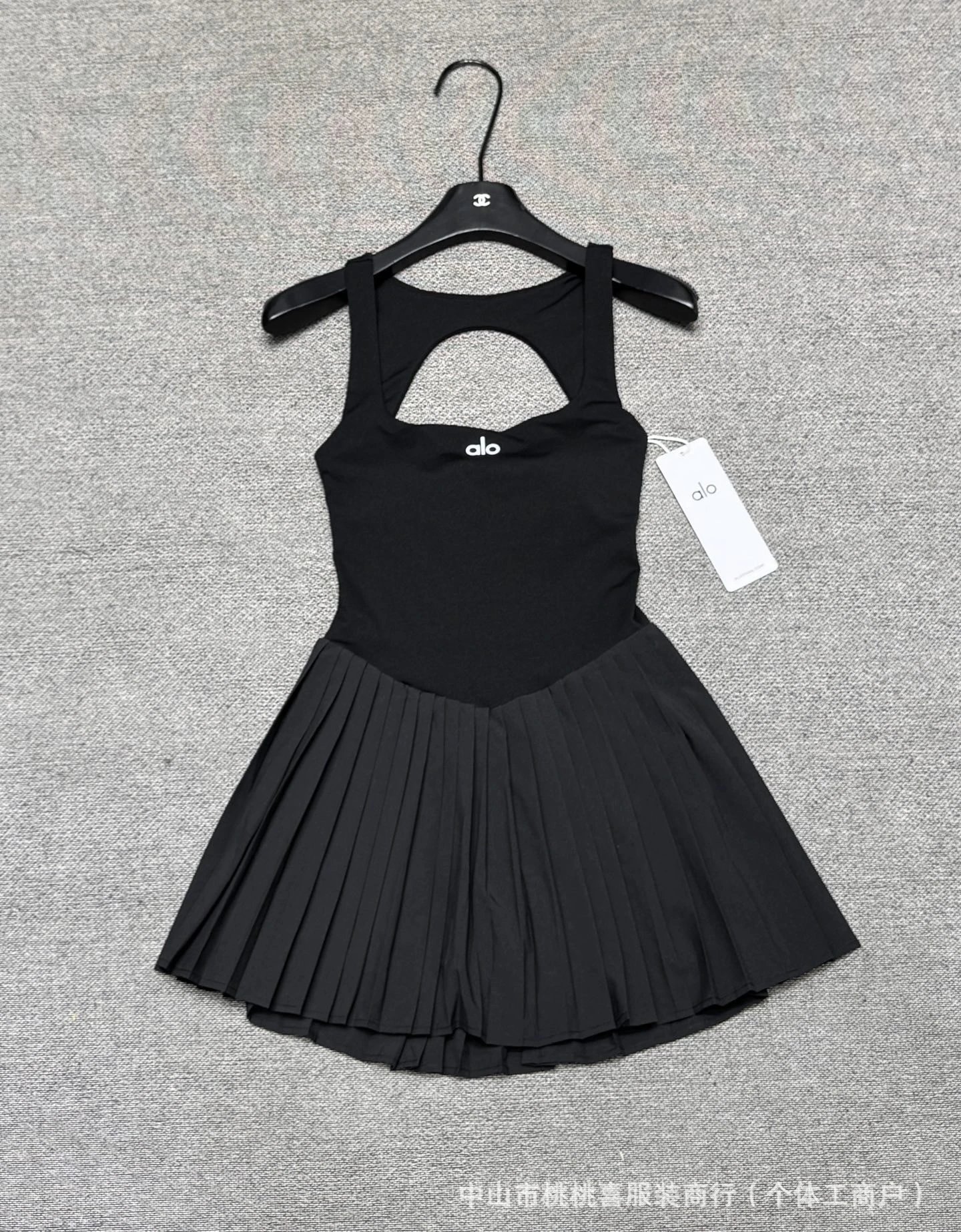 Alo Yoga Tennis Dress Navy Blue Activewear - 5