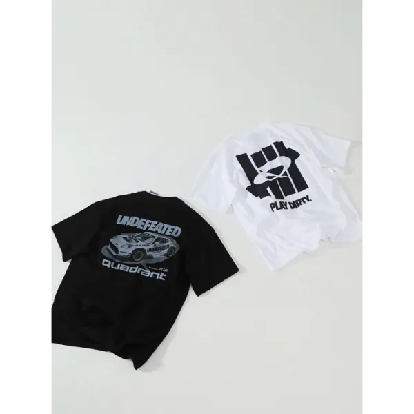 Design Undefeated Quadrant Graphic T-Shirt White T-Shirts - 13