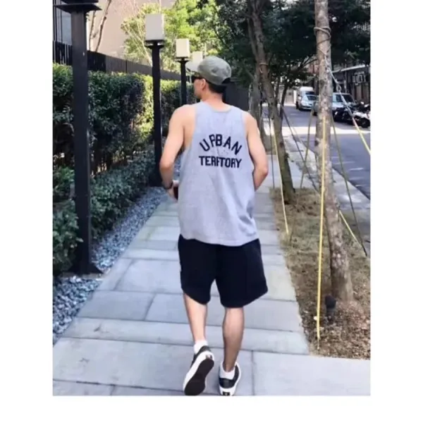 A Bathing Ape WTAPS Arch Logo Tank Top in White, Gray, Navy, and Army Green Vest Top - 10