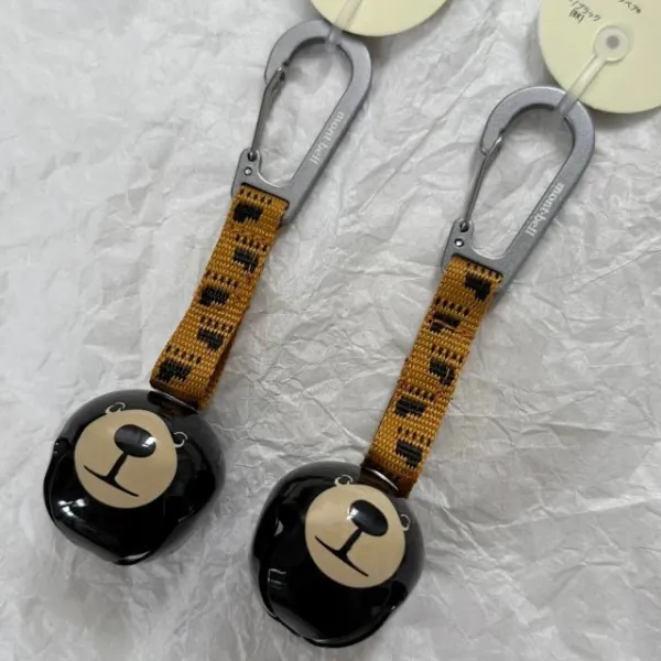 Design Mont-bell Bear Bell Keychain Black Accessories - 12