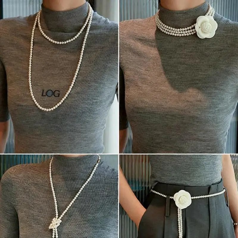 Pearl Double Layer White Classic Necklace