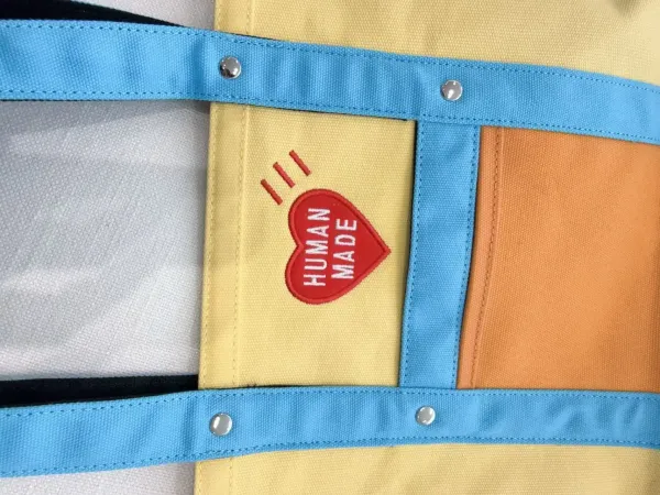 Human Made Colorblock Tote Bag Multicolor Handbag - 40