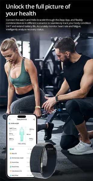 Design Valdus Fitness Band Gray Smartwatch Smartwatches - 4