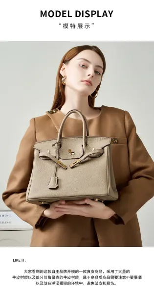 Hermès Birkin Bag Gris Perle Togo Leather Handbag - 20