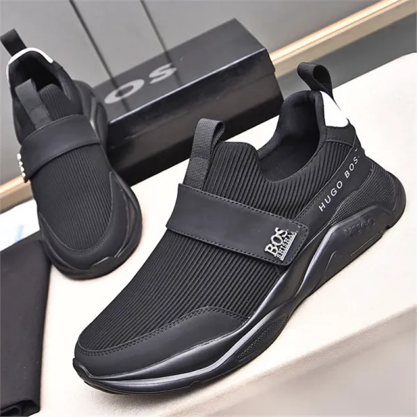 Hugo Boss Slip-On Knit Sneakers Black - 1