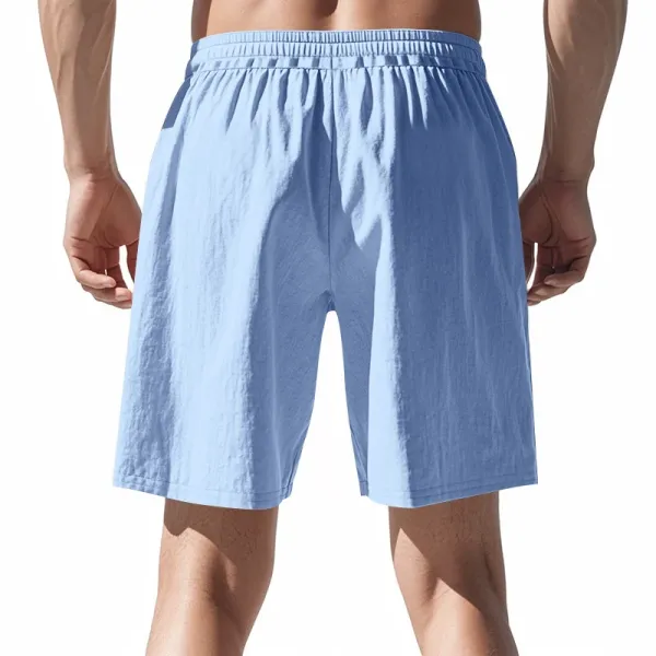 Design Drawstring Waist Shorts White - 12